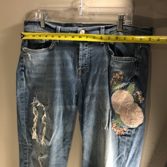 7 for all mankind Josefina Embroidered Botanical Relaxed Jeans - Picture 11 of 16